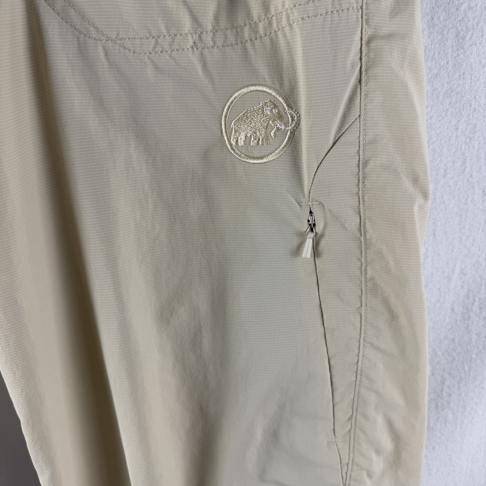 Mammut Womens Pants Sz 8 Cargo Zip Ivory Gorpcore Outdoor Granola Hiking Utility - Picture 4 of 13
